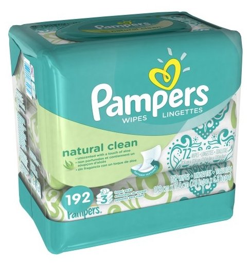 Влажные салфетки Pampers Natural Clean (фото modal 13)