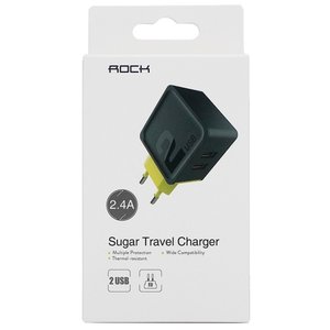 Сетевая зарядка Rock Sugar Travel Charger 2 USB (фото modal nav 5)
