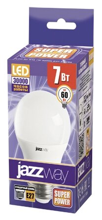 Упаковка светодиодных ламп 10 шт jazzway, PLED SP G45 7W (10 шт) E14, G45, 7Вт, 3000К (фото modal 1)
