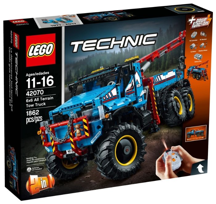 Электромеханический конструктор LEGO Technic 42070 Эвакуатор-внедорожник 6х6 (фото modal 1)