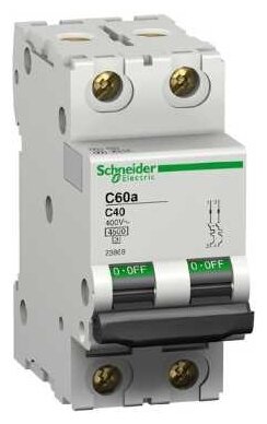 Автоматический выключатель Schneider Electric C60А 2P 10A (C) 4,5кА (фото modal 1)
