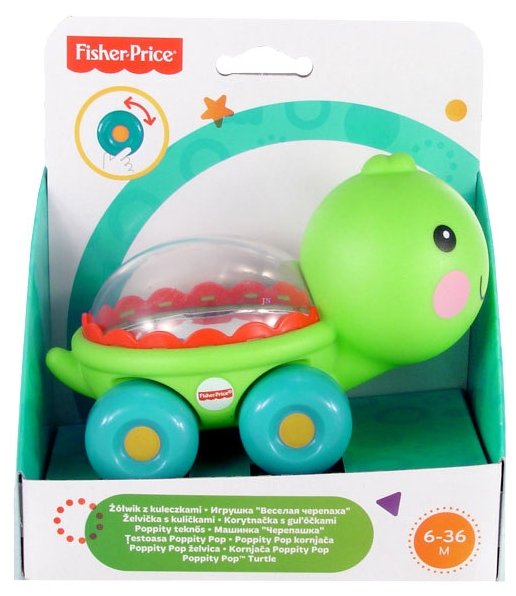 Каталка-игрушка Fisher-Price Зверюшка с прыгающими шариками (BGX29) со звуковыми эффектами (фото modal 5)