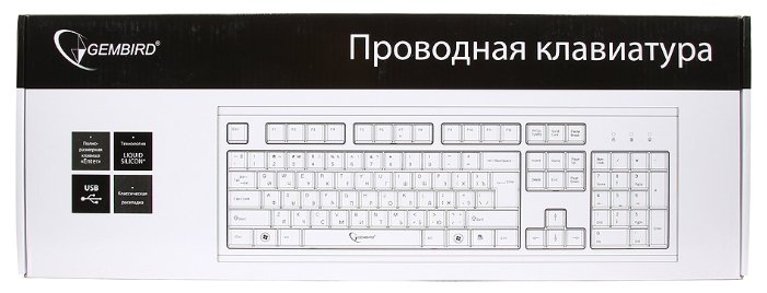 Клавиатура Gembird KB-8353U-BL Black USB (фото modal 3)