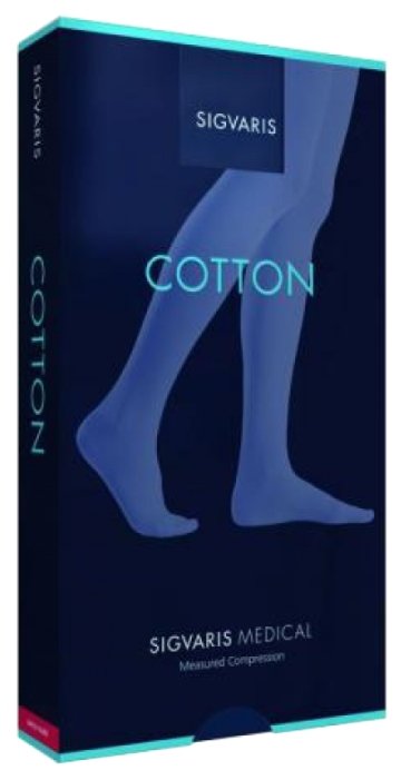 Колготки Sigvaris Cotton 2 класс с открытым носком (фото modal 1)