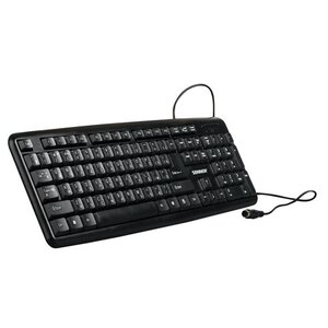 Клавиатура SONNEN KB-100B Black PS/2 (фото modal nav 2)