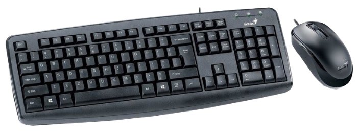Клавиатура и мышь Genius KM-130 Black USB (фото modal 1)