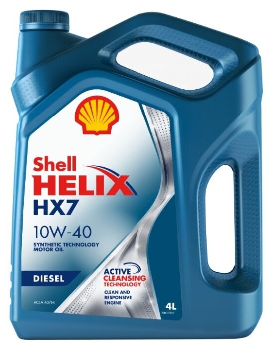 Моторное масло SHELL Helix HX7 Diesel 10W-40 4 л (фото modal 1)
