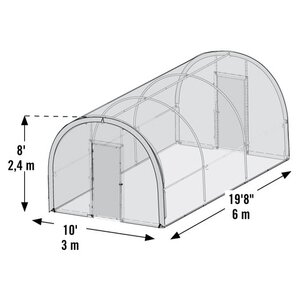 Теплица ShelterLogic в коробке (круглая крыша) 240х300см (фото modal nav 3)