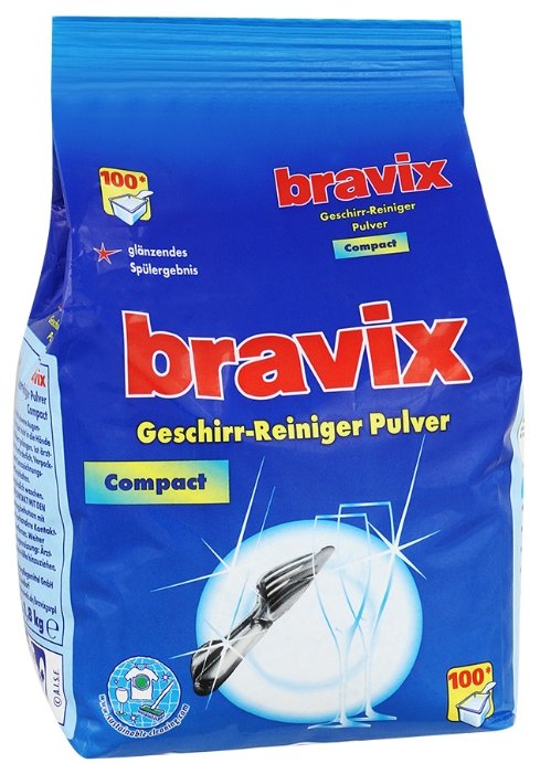 Bravix порошок для посудомоечной машины (фото modal 1)