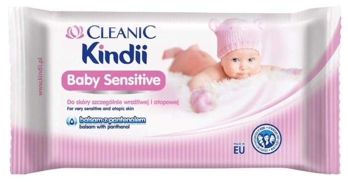 Влажные салфетки Cleanic Kindii Baby Sensitive (фото modal 2)
