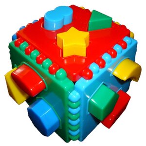 Сортер Нескучные игры Логический куб со вставными деталями (фото modal nav 1)