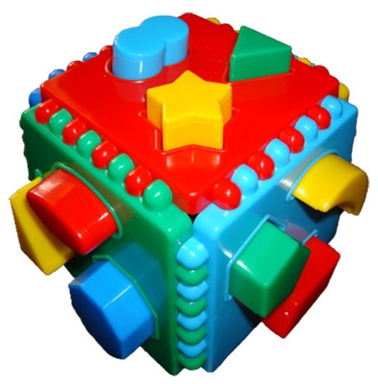 Сортер Нескучные игры Логический куб со вставными деталями (фото modal 1)
