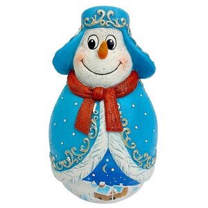 Неваляшка Mister Christmas Снеговик (MKMB-03) 11 см (фото modal nav 1)