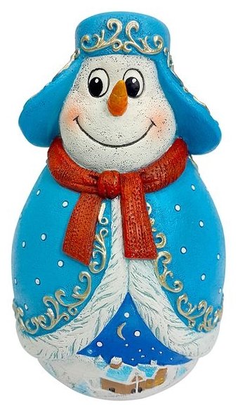 Неваляшка Mister Christmas Снеговик (MKMB-03) 11 см (фото modal 1)
