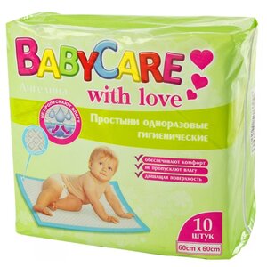 Одноразовые пеленки Baby Care 60х60 (фото modal nav 1)