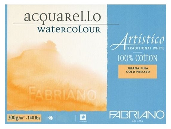 Альбом для акварели Fabriano Artistico Traditional White на спирали 36 х 26 см, 300 г/м², 12 л. (фото modal 2)
