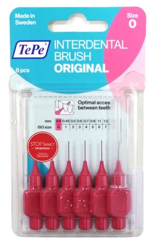 Зубной ершик TePe Original 0 Pink (фото modal 4)