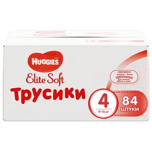 Huggies Elite Soft трусики 4 (9-14 кг) 84 шт. (фото modal nav 1)