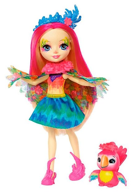 Кукла Enchantimals Пикки Какаду с любимой зверюшкой, 15 см, FJJ21 (фото modal 2)