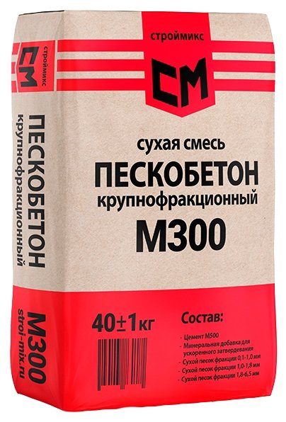 Пескобетон Строй Микс М-300, 40 кг (фото modal 1)