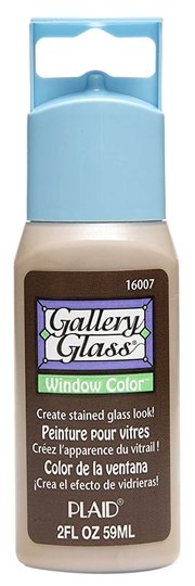 Краски Plaid Gallery Glass Window Color Cocoa Brown PLD-16007 1 цв. (59 мл.) (фото modal 1)