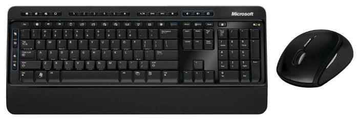 Клавиатура и мышь Microsoft Wireless Desktop 3000 BlueTrack Black USB (фото modal 3)