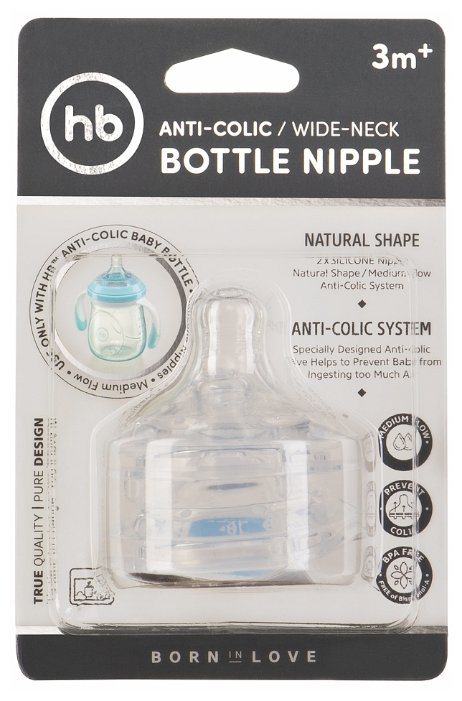 Соска Happy Baby Anti-colic Bottle Nipple 3м+ 2 шт. (фото modal 4)
