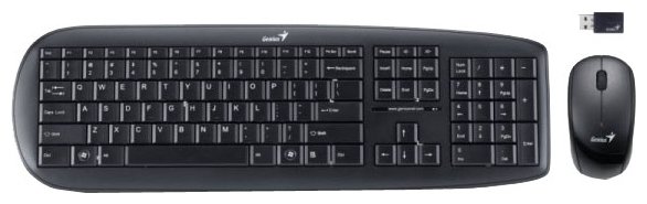 Клавиатура и мышь Genius SlimStar 8000ME wireless Black USB (фото modal 2)