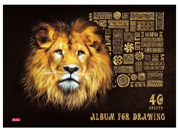 Альбом для рисования Hatber 3D King Lion 29.7 х 21 см (A4), 100 г/м², 40 л. (фото modal 3)
