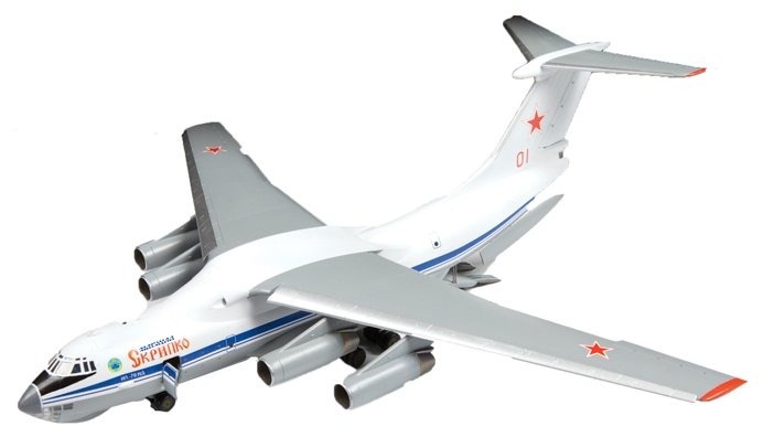 Сборная модель ZVEZDA Военно-транспортный самолёт Ил-76МД (7011) 1:144 (фото modal 1)