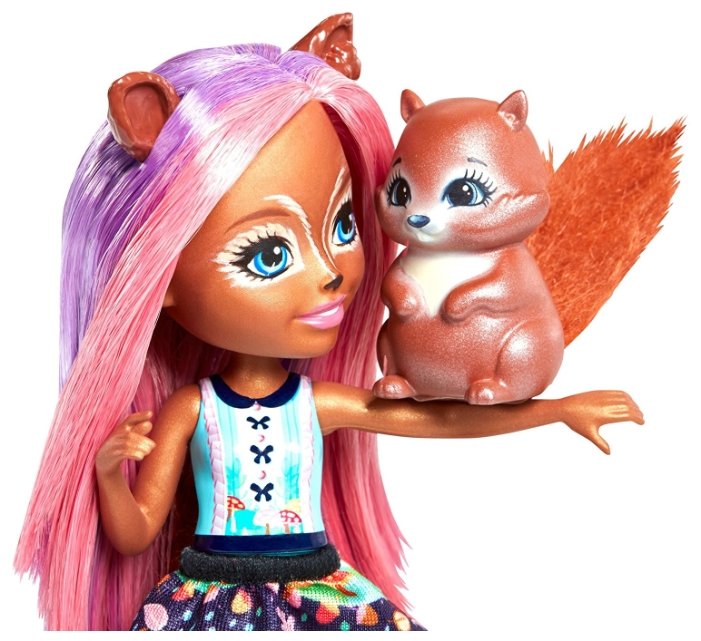 Кукла Enchantimals Санча Белка с любимой зверюшкой, 15 см, FMT61 (фото modal 4)