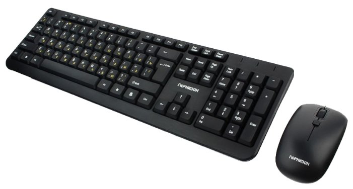 Клавиатура и мышь Гарнизон GKS-100 Black USB (фото modal 2)