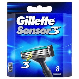 Сменные лезвия Gillette Sensor 3 (фото modal nav 1)