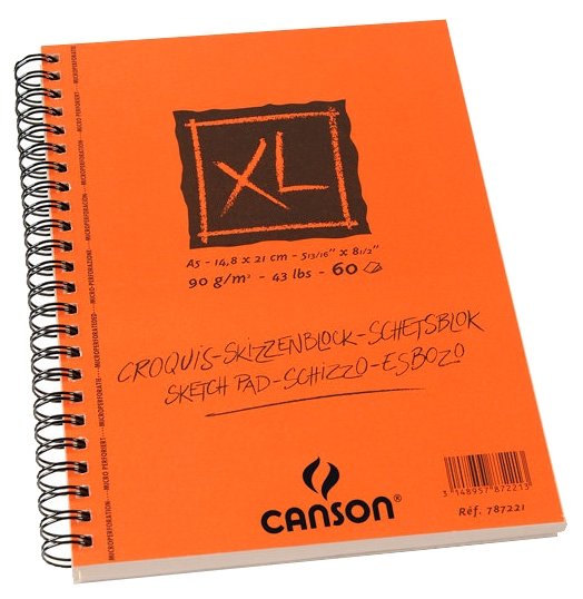 Альбом для набросков Canson XL Croquis 21 х 14.8 см (A5), 90 г/м², 60 л. (фото modal 1)