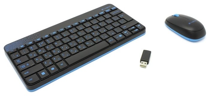 Клавиатура и мышь Logitech Wireless Combo MK240 Black USB (фото modal 2)