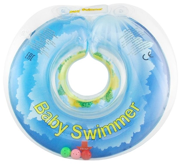 Круг на шею Baby Swimmer 0m+ (6-36 кг) с погремушкой (фото modal 1)