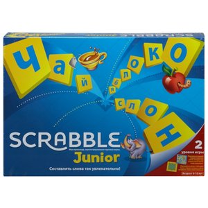 Настольная игра Mattel Scrabble Джуниор Y9736 (фото modal nav 1)