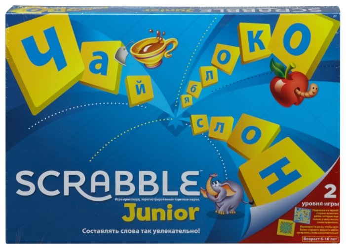 Настольная игра Mattel Scrabble Джуниор Y9736 (фото modal 1)