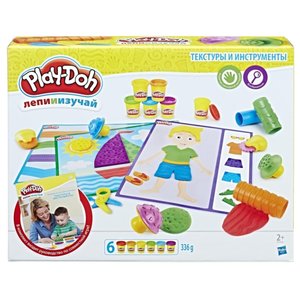 Масса для лепки Play-Doh Текстуры и инструменты (B3408) (фото modal nav 1)