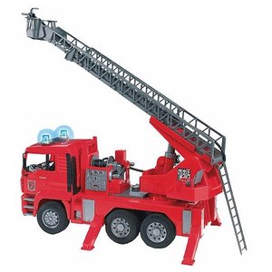 Пожарный автомобиль Bruder MAN с лестницей и помпой (02-771) 1:16 47 см (фото modal nav 3)