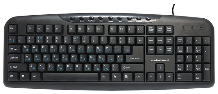 Клавиатура NAKATOMI KN-11U Black USB (фото modal 2)