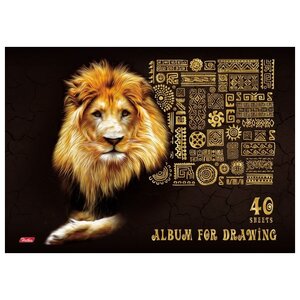 Альбом для рисования Hatber 3D King Lion 29.7 х 21 см (A4), 100 г/м², 40 л. (фото modal nav 2)