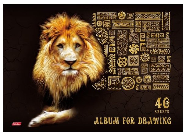 Альбом для рисования Hatber 3D King Lion 29.7 х 21 см (A4), 100 г/м², 40 л. (фото modal 2)