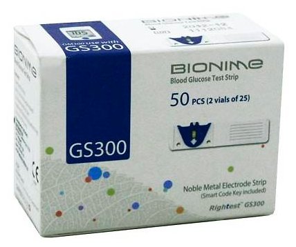 BIONIME тест-полоски для глюкометра Rightest GS300 (фото modal 1)
