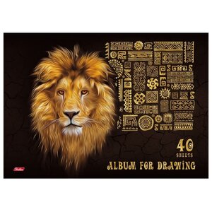 Альбом для рисования Hatber 3D King Lion 29.7 х 21 см (A4), 100 г/м², 40 л. (фото modal nav 1)