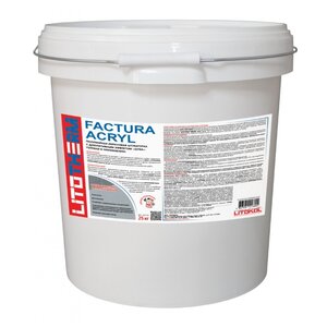 Декоративное покрытие Litokol Litotherm Factura Acryl 2,5 мм, 25 кг (фото modal nav 1)