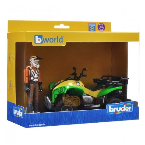 Квадроцикл Bruder с гонщиком (63-000) 1:16 16 см (фото modal 3)