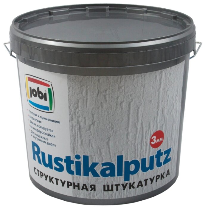 Декоративное покрытие Jobi Rustikalputz, 16 кг (фото modal 1)