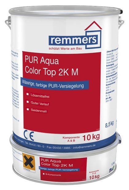 Лак Remmers PUR Aqua Color Top 2K M (10 кг) (фото modal 1)