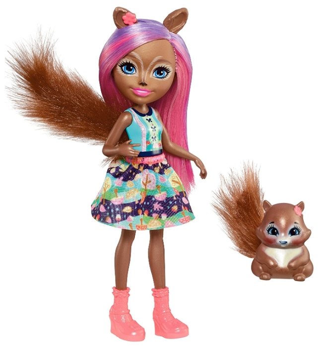 Кукла Enchantimals Санча Белка с любимой зверюшкой, 15 см, FMT61 (фото modal 2)